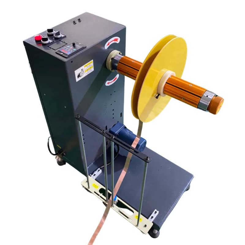 Metal Foil Electric Motor Coils Winding Machine Roll Rewind Unwinding Machine