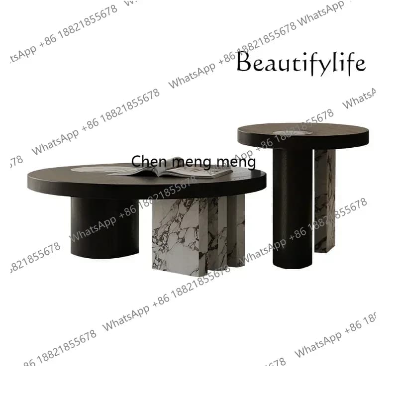 M178 French Style Combined Tea Table round Minimalist Creative Living Room Home Treasure Tea Table CombinationA