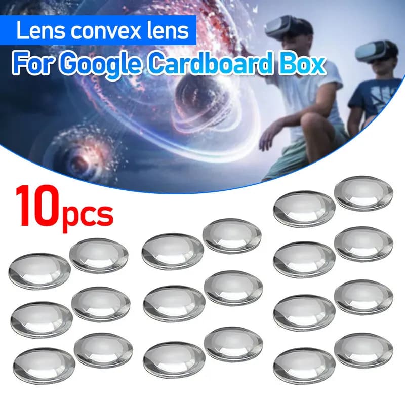 5/10Pcs/lot 25mm * 45mm BiConvex Lens for Google Cardboard DIY 3D Virtual Reality VR Glasses Ultra Clear Convex Len High Quality