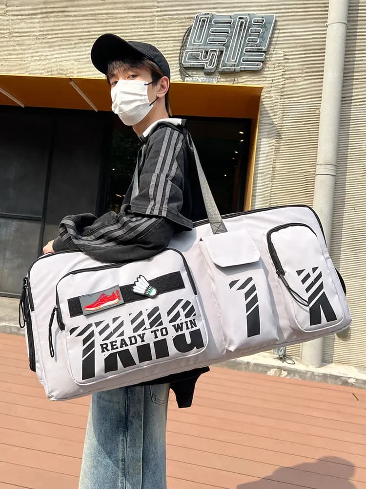Badminton bag single shoulder rectangular bag generous bag large capacity portable