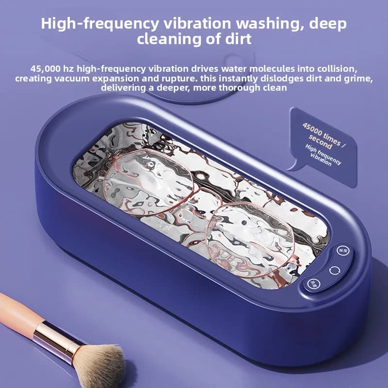 Ultrasonic Cleaner Household Portable Glasses Jewelry Cleaning Machine Makeup Brush Electric Mini Cleaner