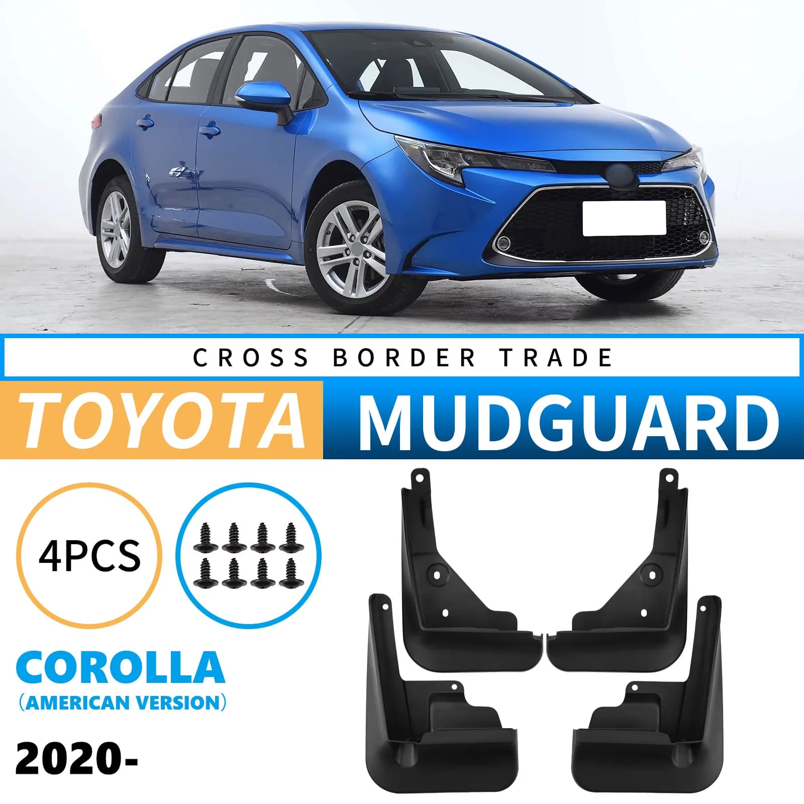 Wheel Protector Car Exterior Accessories for Toyota Corolla 2020-2026 US Version Mud Flaps Splash Guards Mudguards Fender