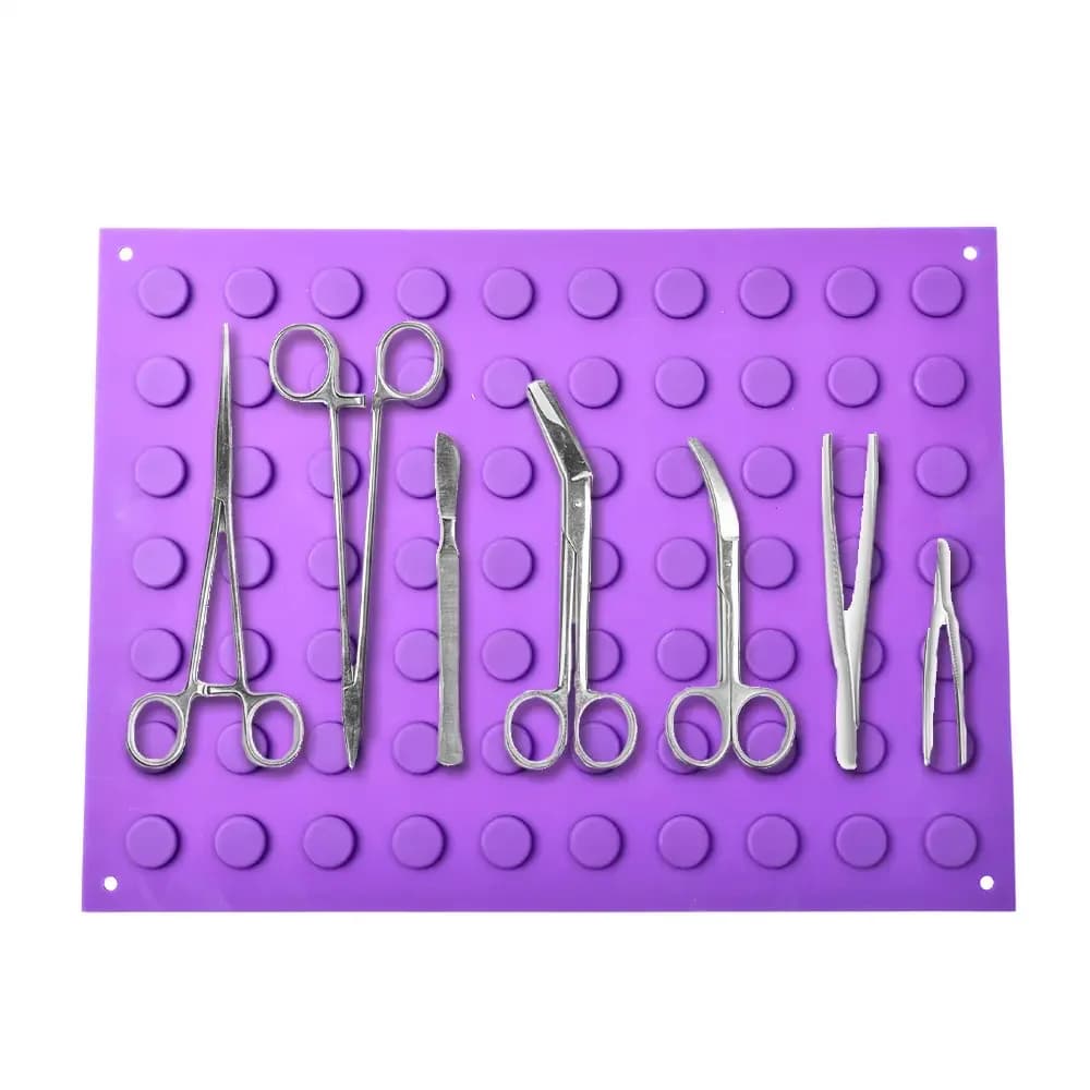 Magnetic Mat Reusable Fixed Non-slip Instrument Mats Adsorption Tools for Tool Attachment Silicone