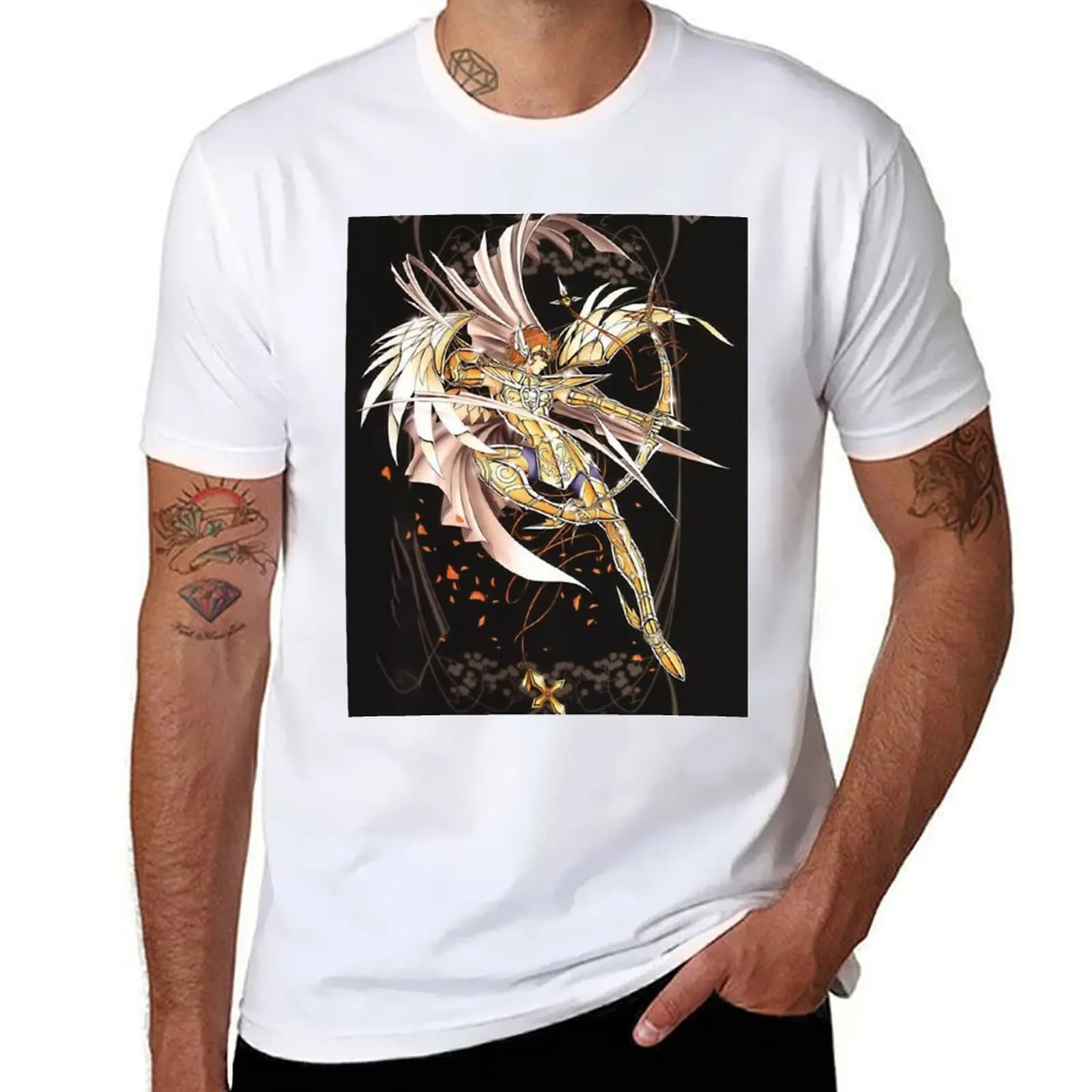 Aiolos Knight of the Constellation of Sagittarius T-Shirt t shirts with prints t shirts for man graphic tees T-Shirt