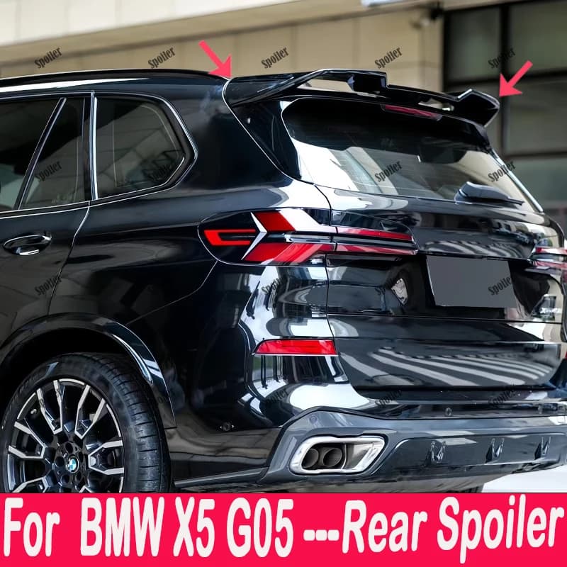 Suitable for 2019-2024 BMW X5 G05 SUV rear roof high-quality carbon fiber material auto parts modification VTEN style spoiler