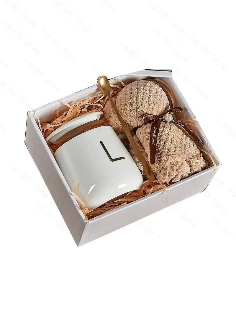 High-Value Custom Ceramic Cup Gift Set - Lid Included Mug with Gift Box for Opening Gifts
