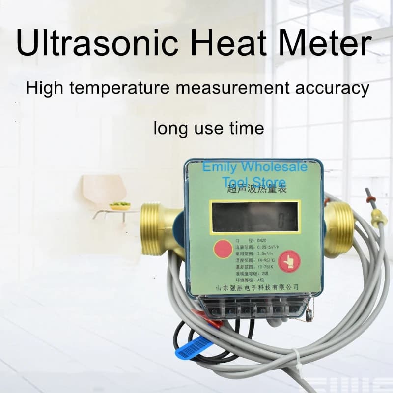 Pipeline ultrasonic heat meter dn25dn15 heating household heat meter air conditioning flowmeter temperature sensor