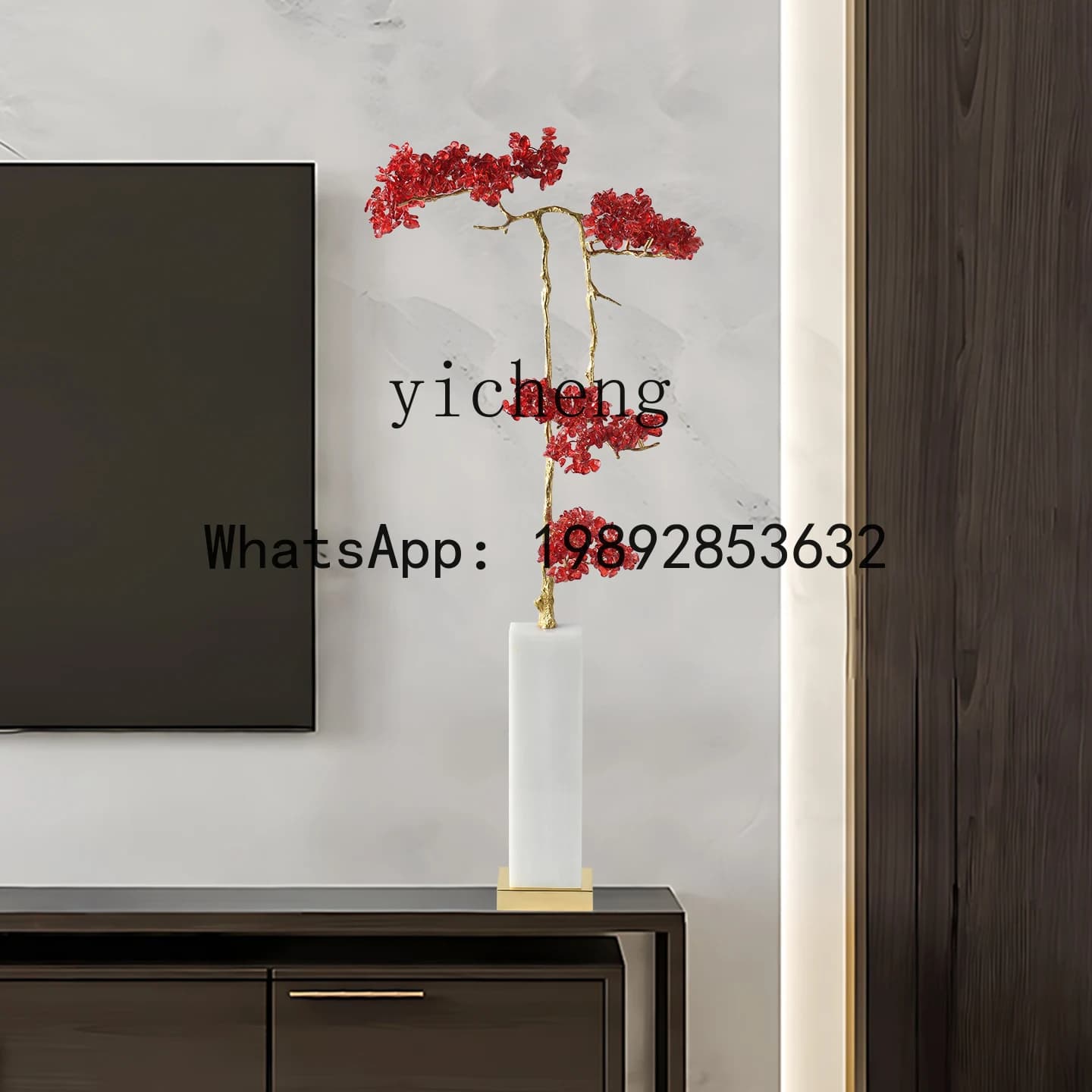X6   Living Room Light Luxury Wealth-Attracting Ornament Entrance TV Cabinet Side High-End Decoration