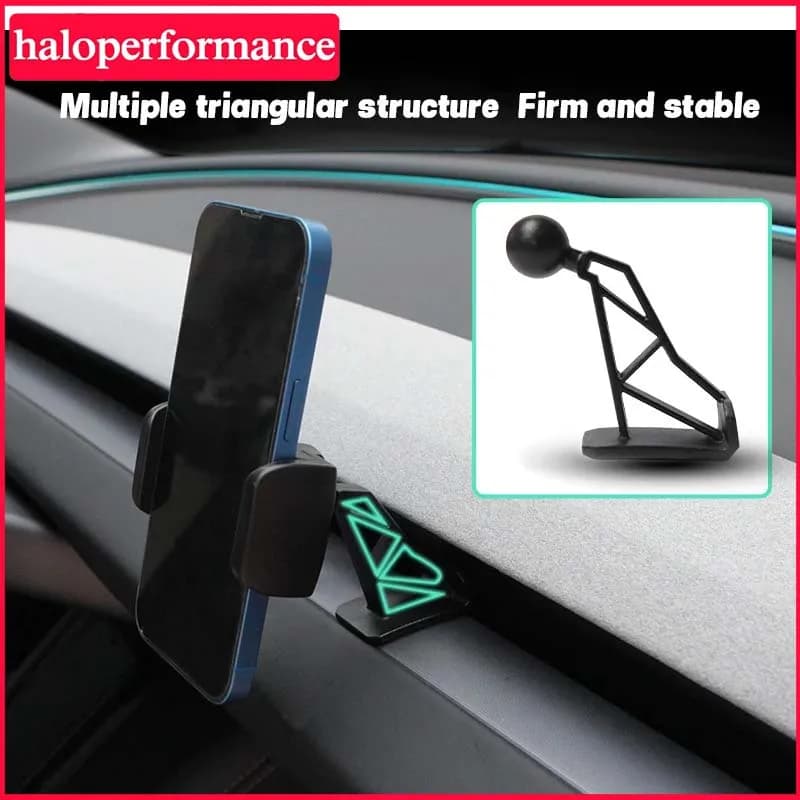 For Tesla Model 3 Highland Model Y Juniper 17mm Ball Head Steering Wheel Phone Holder Base Mobile Phone Stand Car Accessories