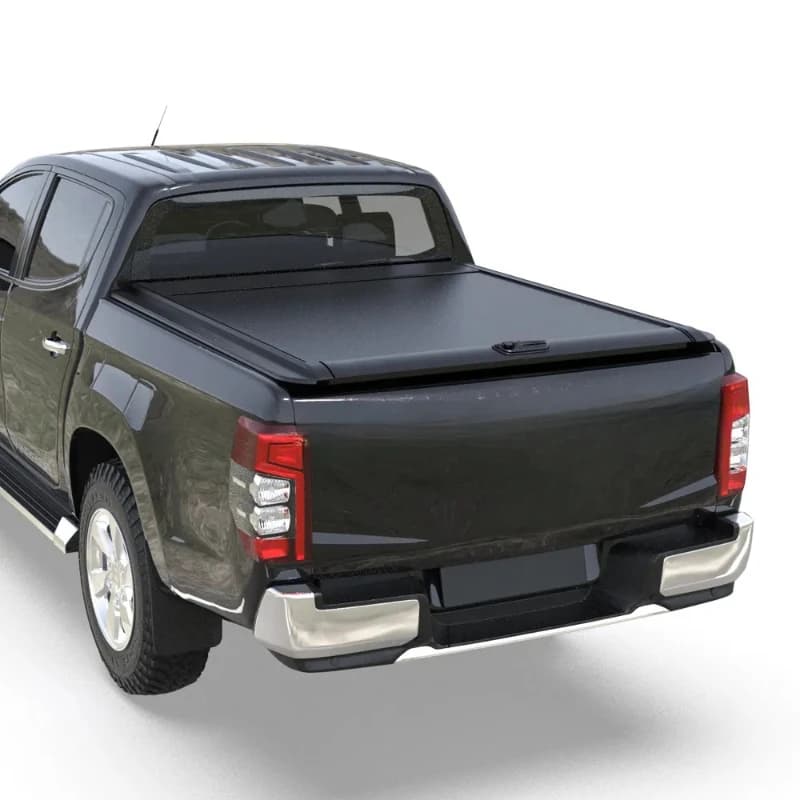Auto Parts 4X4 Aluminum Alloy Manual Roll-up Retractable Waterproof Locking Tonneau Cover For Pickup Truck