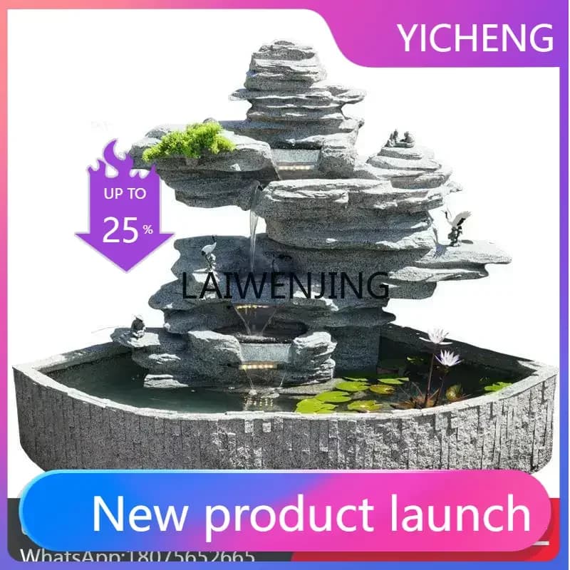 LYY Flowing Water Fountain Company Floor Decoration Ornament