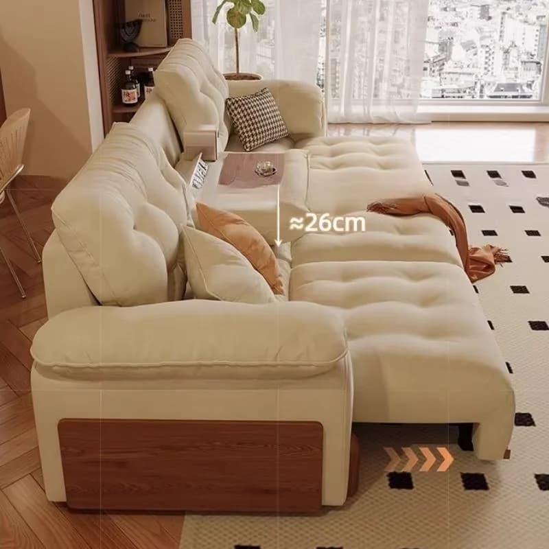 Beige Nordic Living Room Sofas Electric Extendable Sectionals Living Room Sofas Recliner Lounges Divani Per Soggiorno Furniture