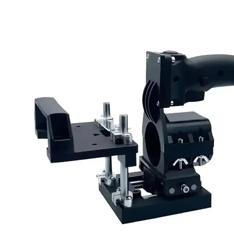 Portable Mini Grooving Machine Rack 2-in-1 Woodworking Mold Trimmer Milling Machine Cutter Connection Positioning Holder Stand