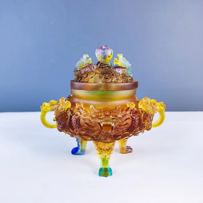 Ancient glazed incense burner incense holder incense