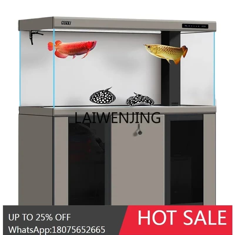 HLZ fish tank large intelligent entrance partition screen 2024 new aquarium