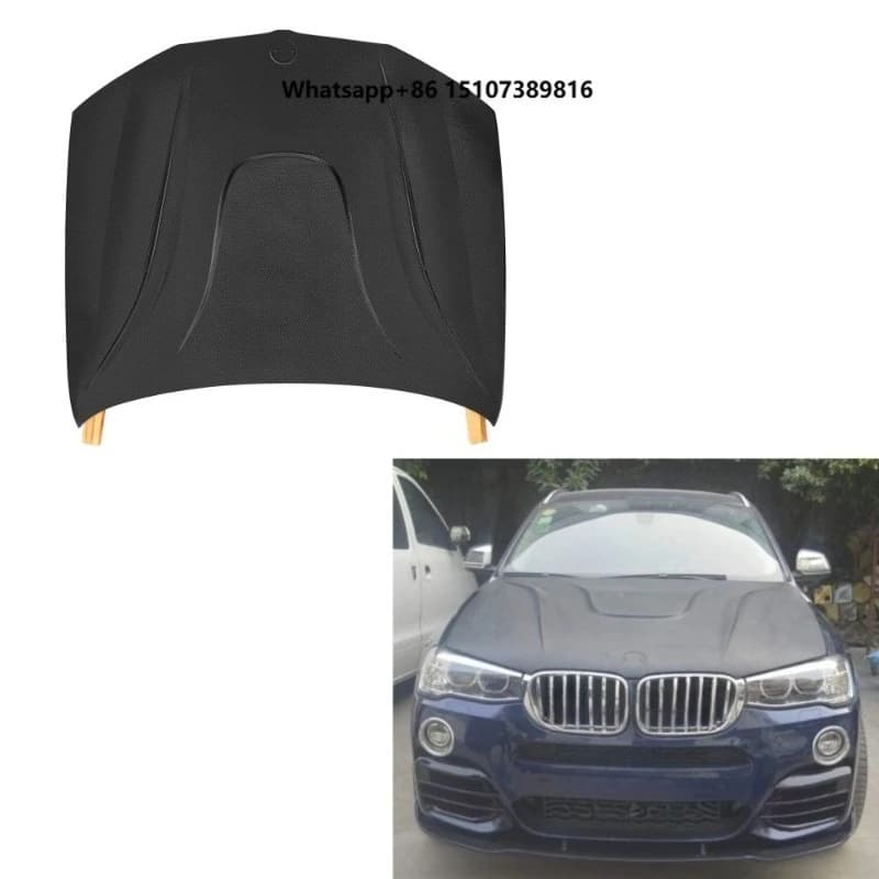 Real Carbon Fiber Car Parts HM Style Front Hood for X3 F25 X4 F26 2014-2017 F25 F26 Front Bonnet Hood
