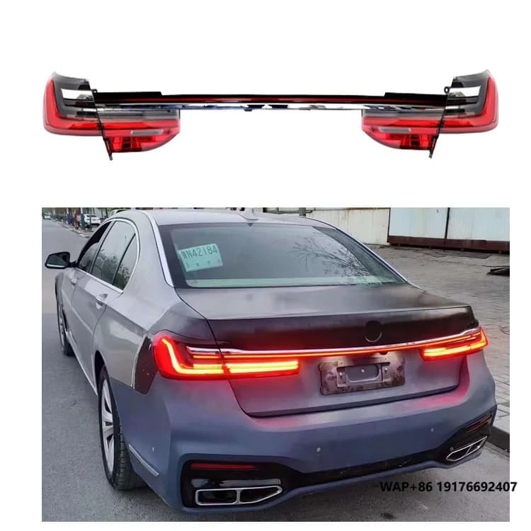 Rear Brake Taillamps With Middle Light Bar Plug and Play LED Taillights forBMW 7 Series M7 F02 G11 G12 2009-2020