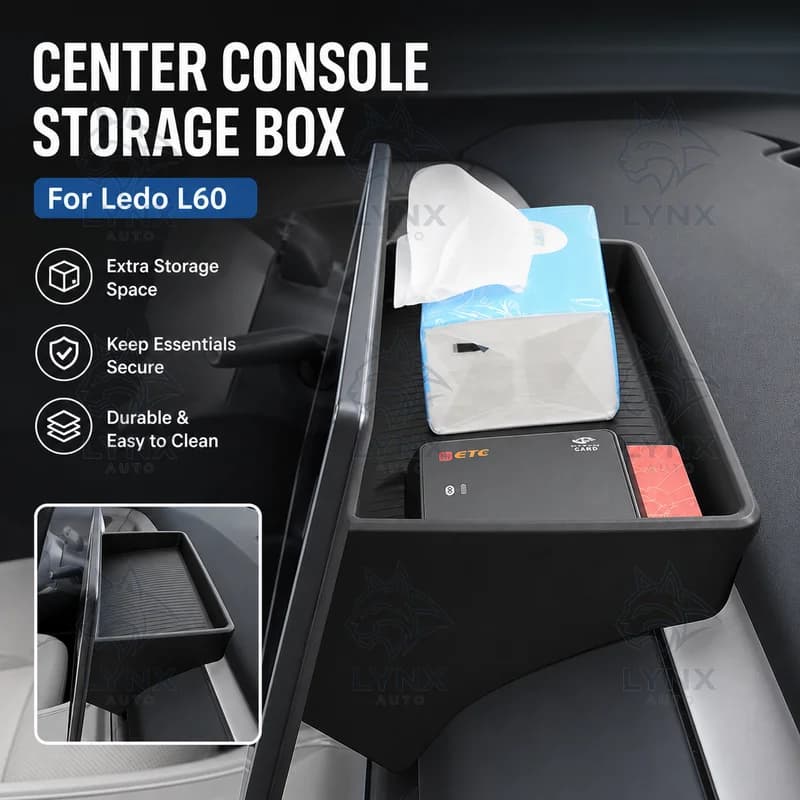 For Ledo L60 Center Console Screen Rear Storage Box Car Organizer Tray Dashboard Auto Accessories Modification Parts
