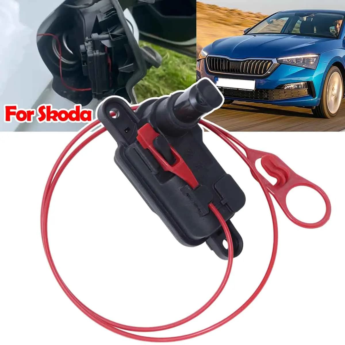 For Skoda Kamiq Karoq Kodiaq Scala Car Gas Cap Door Lock Actuator fix Enhanced Security Waterproof Sealed 8V0862153A 8V0862159A