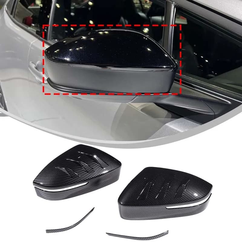 For Toyota Prius 60 Series 2023+ ABS carbon fiber car exterior rearview mirror cover decorative sticker protection accessories
