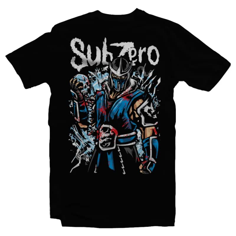 IceKnot Ice Kill 90's Mortal Kombat Gift tee for gamer 100% cotton printed Men's Short Sleeve Graphic T-Shirt All size tops