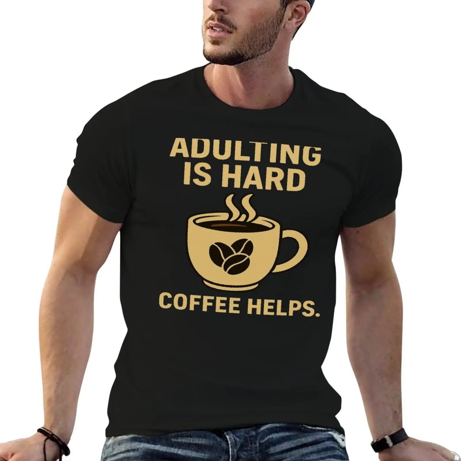Adulting? No Thanks. Pass the Coffee T-Shirt oversizeds valentines clothes mens shirts graphic tee