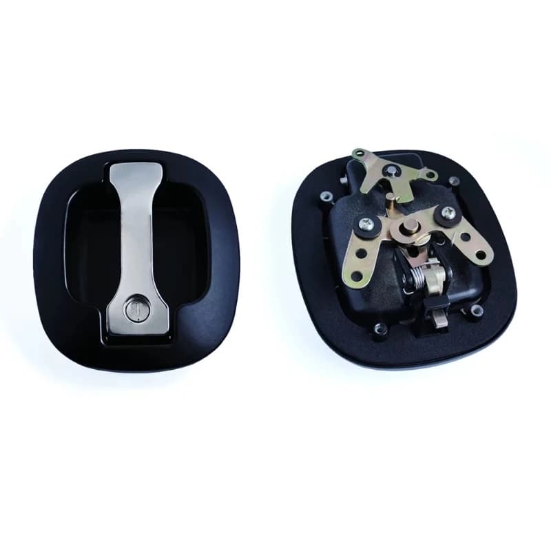 High Quality Folding Handle Lock Auto Toolbox Latch Zinc Alloy Type I Handle Chrome Plated Door Lock