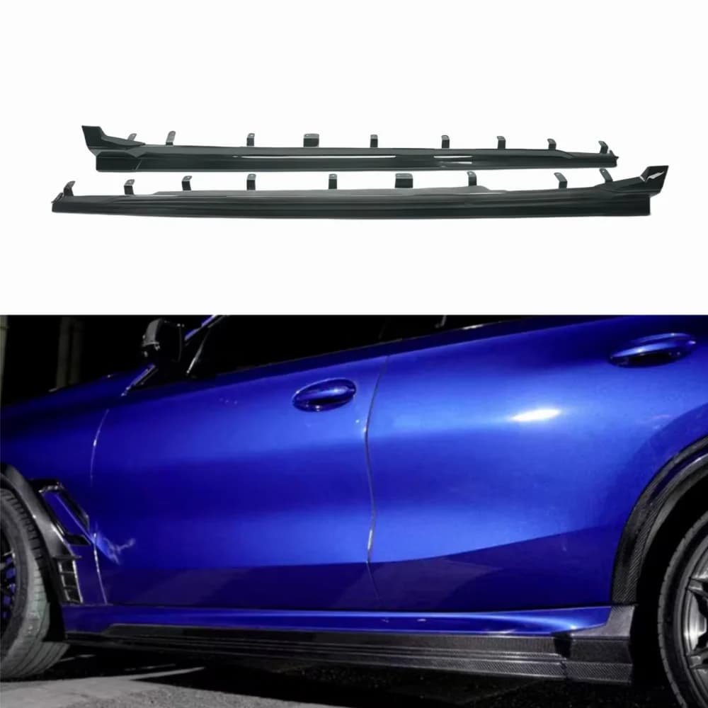 A-style Dry Carbon Fiber Side Skirt Body Kit for X6M F96 Dry Carbon Fiber Body Kit