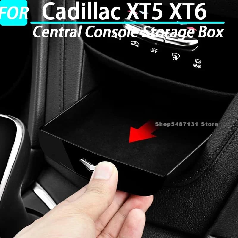 Car Central Console Storage Box for Cadillac XT5 XT6 Interior Accessories 2025