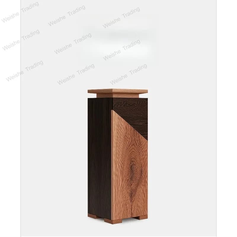 Solid wood flower rack, locker, porch rack, art storage cabinet, floor display rack