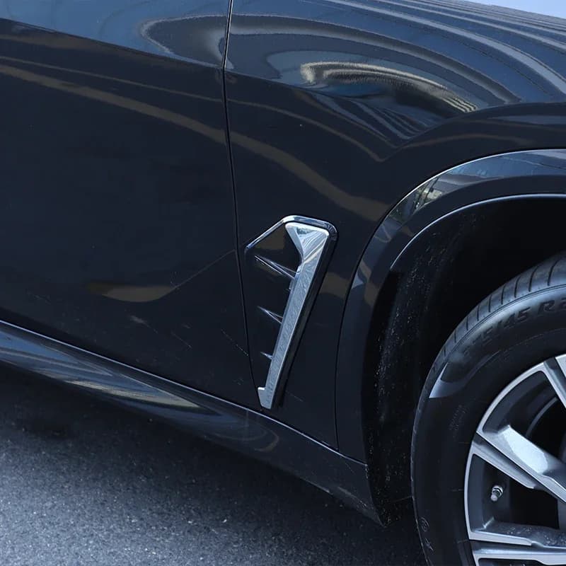 Car Shark Gill Side Fender Vent 3D Sticker ABS Car Styling for BMW X Series X5 G05 X5M F95 2019-2021 Car Exterior Accessories