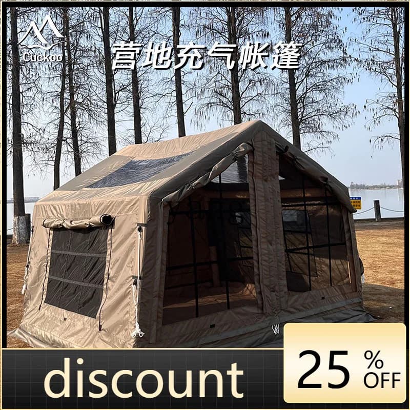 LH open ridge tent, outdoor thickened rainproof tent, portable inflatable tent