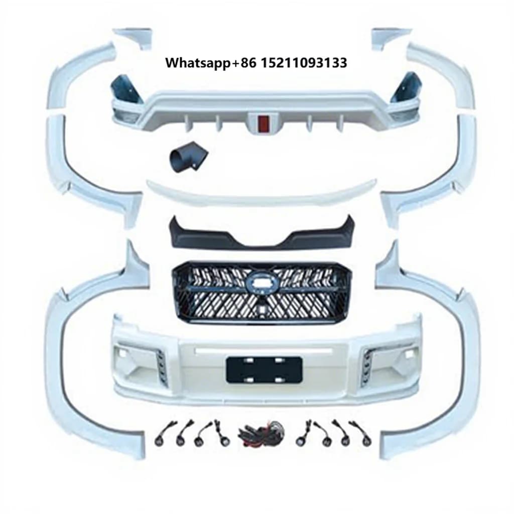 Rear Bumper Body Kit Wald Style Upgrade for Land Cruiser LC300 2021-2025 Complete Facelift Conversion  Wide Fender