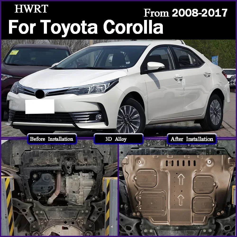 Engine Baffle Protection Plate Lower Guard Plate Engine Shield For Toyota Corolla 2008-2017 1.6L 1.8L 2.0L 1.2T Accessories