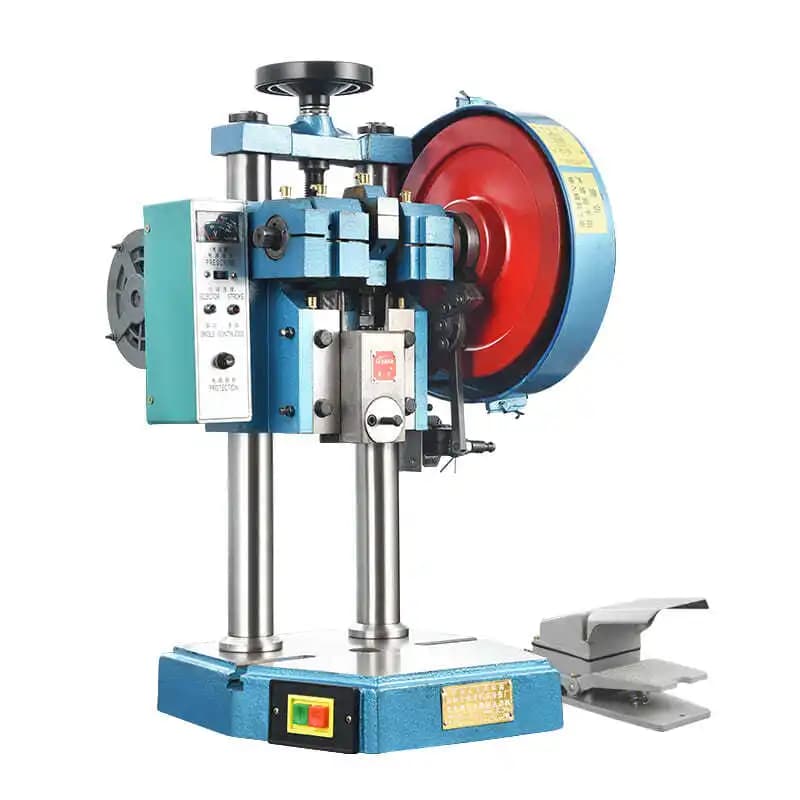 Electric Punch Desktop, Punch Double Column Press, Foot Pedal Miniature Dual Use
