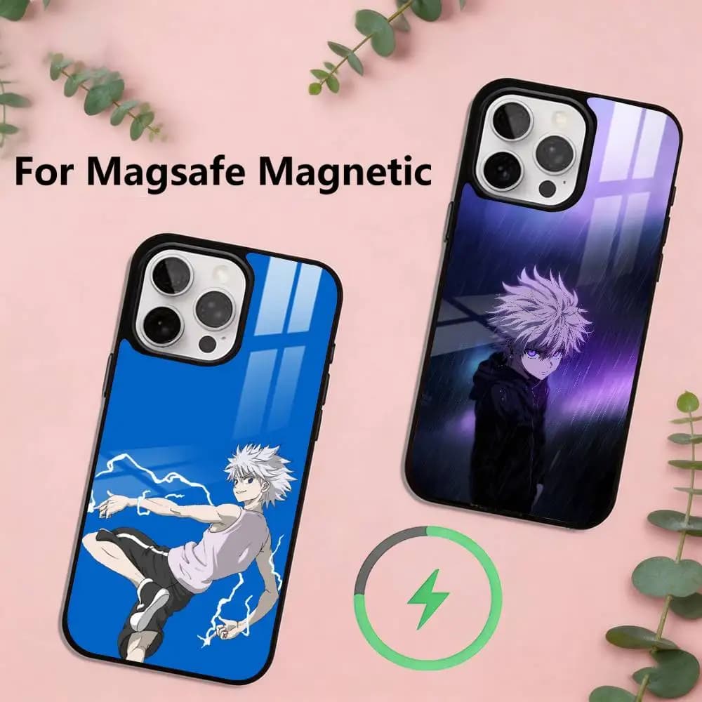 Hunter Killua Phone Case Magnetic with Magsafe Wireless Charging For iPhone17,16,15,14,13,12,11 Plus,Pro