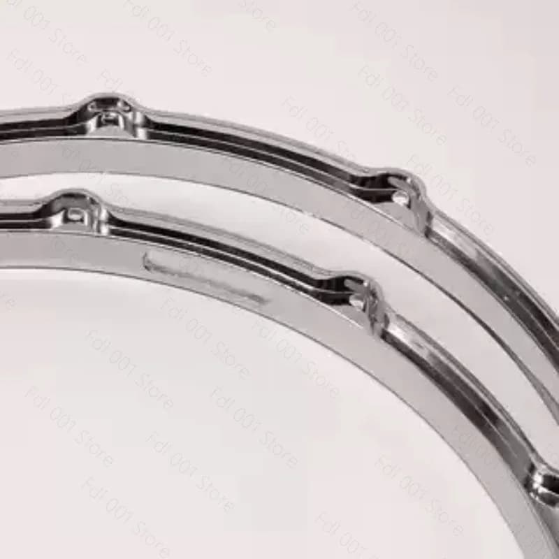 For 14 Inch 10 Hole Silver Die Casting Drum Ring Aluminum Alloy Ring Rack  Ground  Jazz  Ring