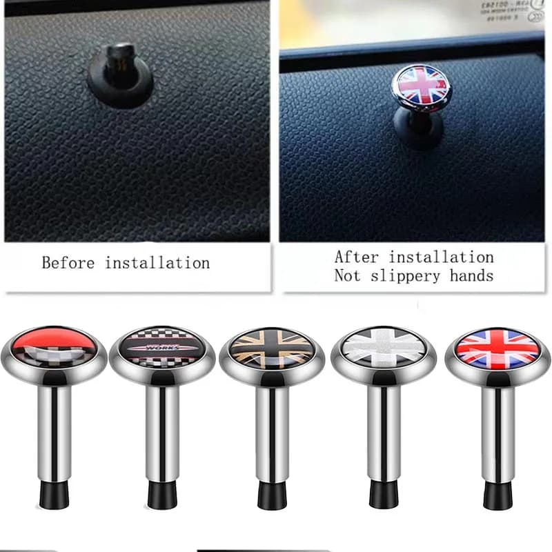 1PCS Car Door Lock Modification Accessory for Mini JCW Cooper One S R50 R52 R53 R56 R60 Decorative Ornaments