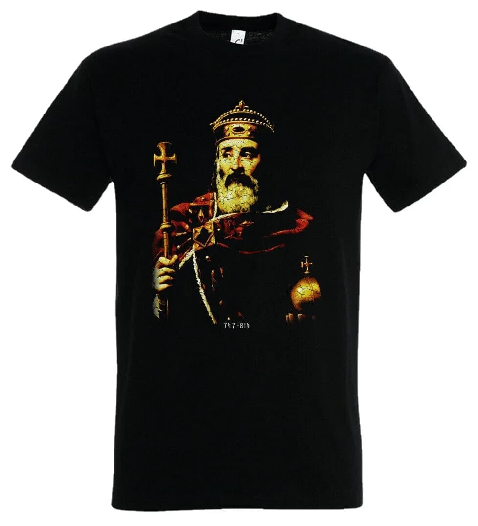 Karl The Great. Carolus Magnus Emperor Charles I Portrait T-Shirt. Summer Cotton O-Neck Short Sleeve Mens T Shirt New S-3XL