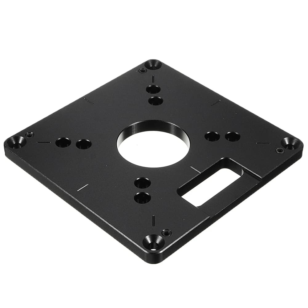 Simple Type Aluminum Alloy Router Table Insert Plate for Woodworking Router Trimmer Tool Parts