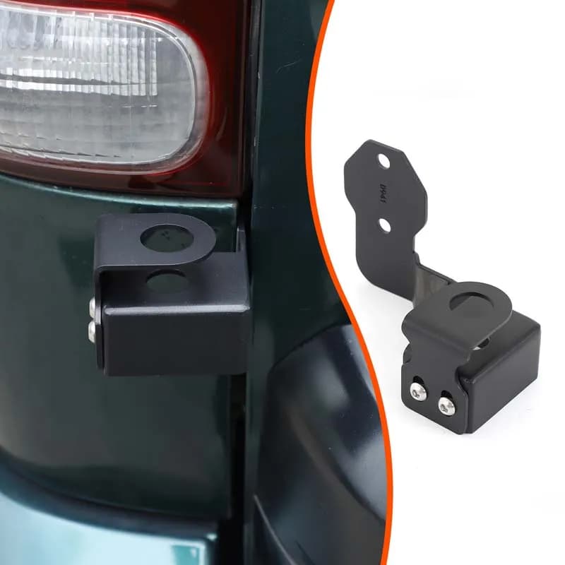 Carbon Steel Black For Toyota Land Cruiser Prado 120 2003-2009 Car tailgate antenna bracket  exterior modification accessories