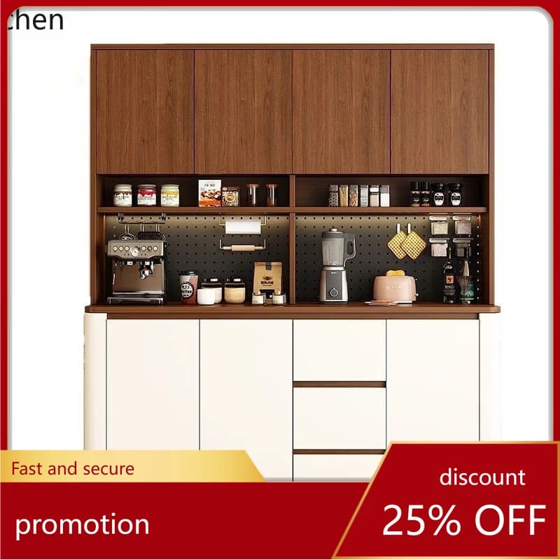 ZML Wine Cabinet Storage Rack Multi-Functional Pegboard Wall-Mounted Integrated Living Room Home Storage Kitchen Cabinet