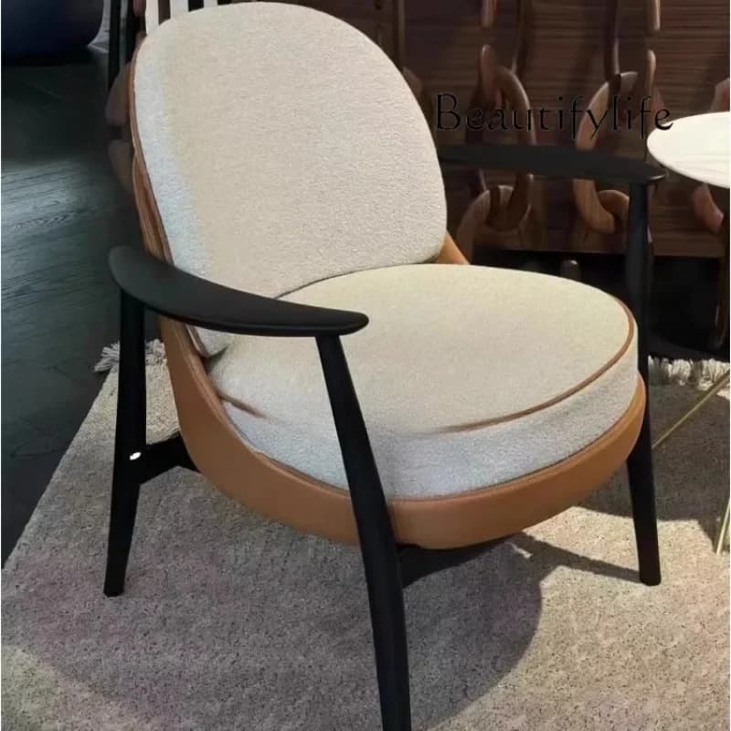 X Solid Wood Dining Chair Simple Coffee Milk Tea Office Club B & B Nordic Minimalist New Chinese Chair