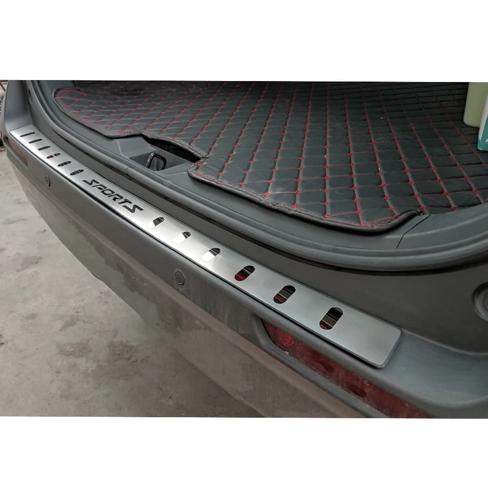 For Toyota RAV4 Trunk Trim Rear Bumper Protector Car Accessories Stainless Steel Door Sill Scuff Plate Sticker  2019 2022 2023