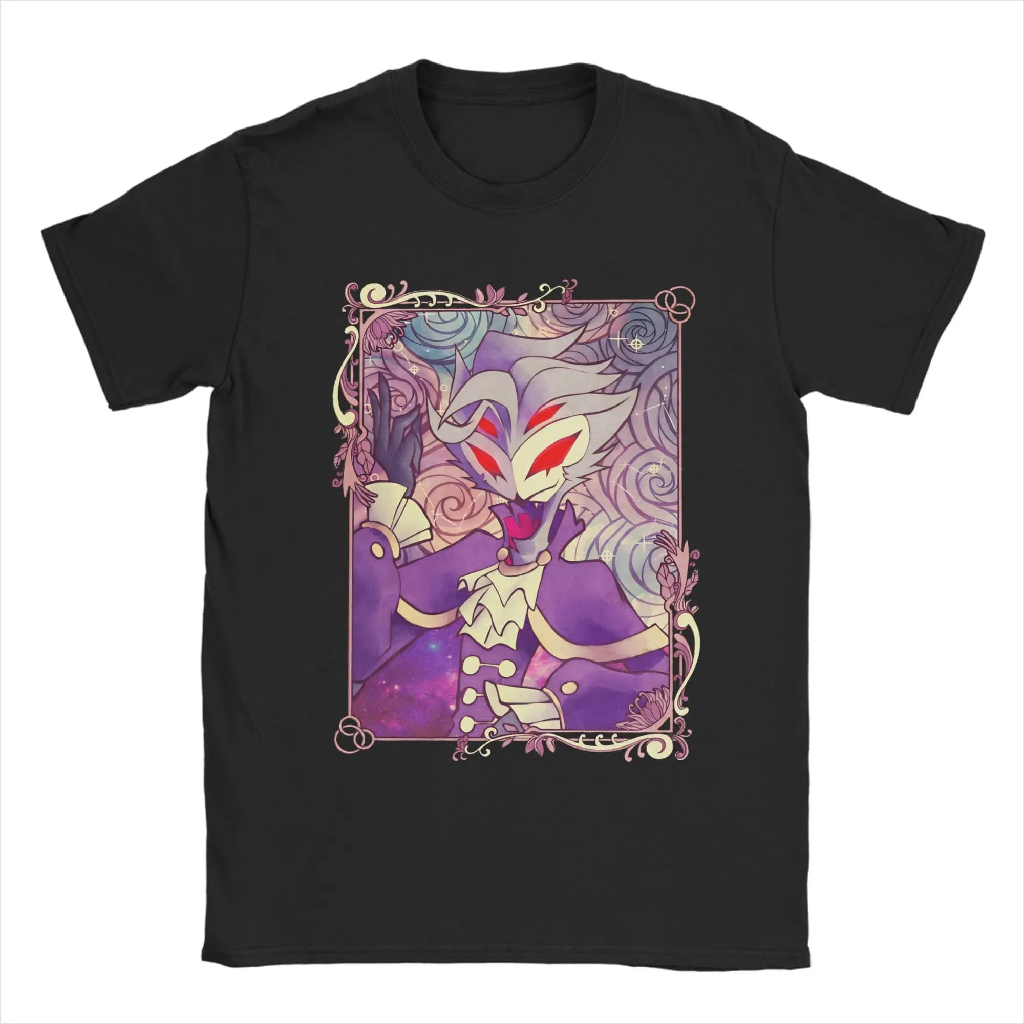 Helluvas Bosses Anime Stolas T Shirts Men's Cotton Novelty T-Shirts Crew Neck  Tee Shirt Short Sleeve Clothing Birthday Present