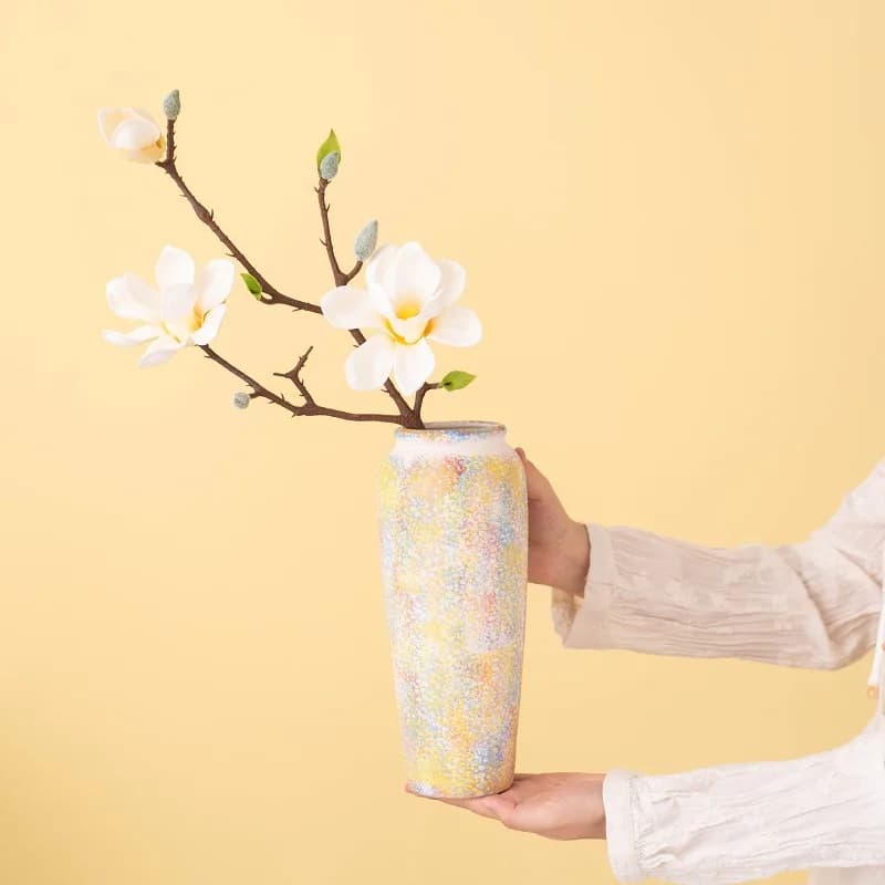 Arrangement Home Decoration تحف كبيره للمنزل В Скандинавском Стиле Ceramic Vase Ornament Living Room Dining Table Flower