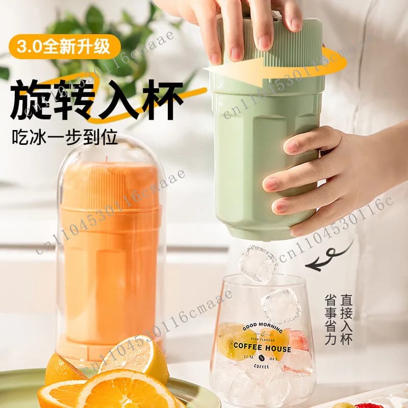 Rotating ice grid  cube mold  making box maker frozen cube artifact