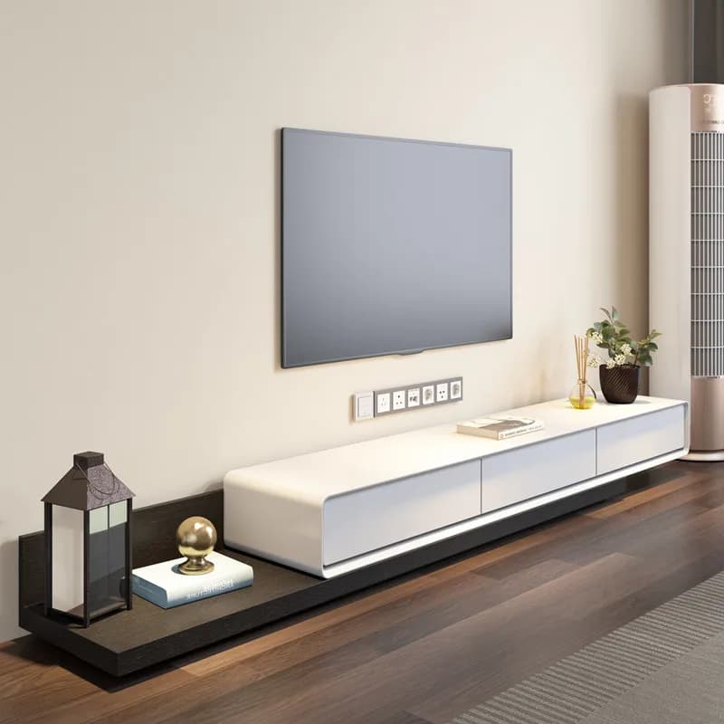 Simple Drawers Tv Cabinet Nordic Shelf Retractable Vertical Tv Cabinet Ornament Organizer Muebles