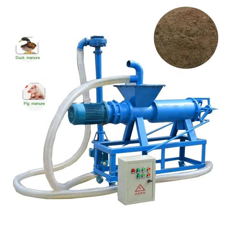 Solid Liquid Separation Manure Dry and Wet Separator Spent Grain Dewatering Drying Machine