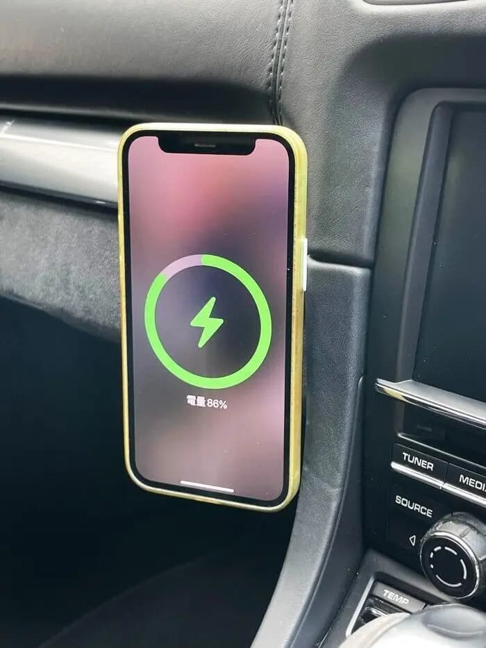 Premium Grade RHD FIT Right Hand Drive car ONLY Phone Mount Mag Safe Char ger For Porsche 991 / 981 / 718 911 Cayman Boxster